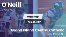 Matchup: ONeill High Sc vs. Grand Island Central Catholic 2017