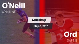 Matchup: ONeill High Sc vs. Ord  2017