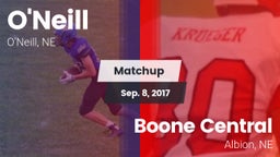 Matchup: ONeill High Sc vs. Boone Central  2017