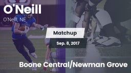 Matchup: ONeill High Sc vs. Boone Central/Newman Grove 2016