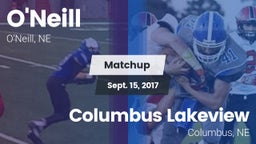 Matchup: ONeill High Sc vs. Columbus Lakeview  2017