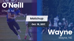 Matchup: ONeill High Sc vs. Wayne  2016