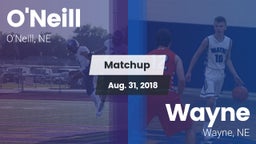 Matchup: ONeill High Sc vs. Wayne  2018