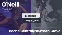 Matchup: ONeill High Sc vs. Boone Central/Newman Grove 2019