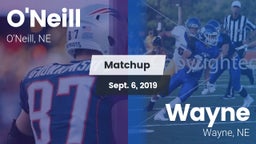 Matchup: ONeill High Sc vs. Wayne  2019