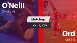 Matchup: ONeill High Sc vs. Ord  2019