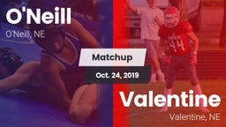 Matchup: ONeill High Sc vs. Valentine  2019