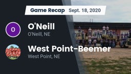 Recap: O'Neill  vs. West Point-Beemer  2020