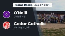 Recap: O'Neill  vs. Cedar Catholic  2021