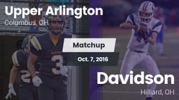 Matchup: Upper Arlington vs. Davidson  2016