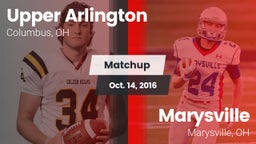 Matchup: Upper Arlington vs. Marysville  2016