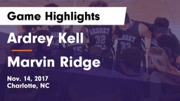 Ardrey Kell  vs Marvin Ridge  Game Highlights - Nov. 14, 2017