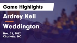 Ardrey Kell  vs Weddington  Game Highlights - Nov. 21, 2017