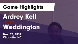 Ardrey Kell  vs Weddington  Game Highlights - Nov. 20, 2018