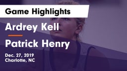 Ardrey Kell  vs Patrick Henry  Game Highlights - Dec. 27, 2019