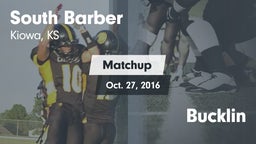 Matchup: South Barber High Sc vs. Bucklin 2016