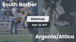 Matchup: South Barber High Sc vs. Argonia/Attica 2017