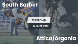 Matchup: South Barber High Sc vs. Attica/Argonia 2017