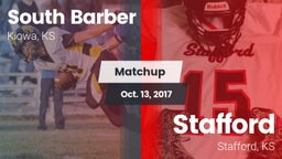 Matchup: South Barber High Sc vs. Stafford  2017