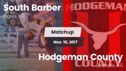 Matchup: South Barber High Sc vs. Hodgeman County  2017