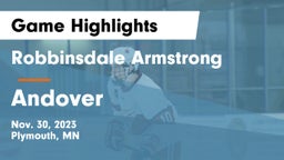 Robbinsdale Armstrong  vs Andover  Game Highlights - Nov. 30, 2023
