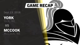 Recap: York  vs. McCook  2016