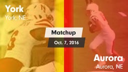 Matchup: York vs. Aurora  2016