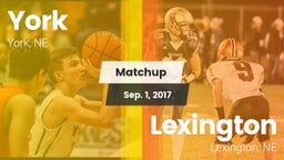 Matchup: York vs. Lexington  2017