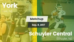Matchup: York vs. Schuyler Central  2017