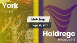 Matchup: York vs. Holdrege  2017