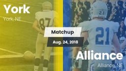 Matchup: York vs. Alliance  2018