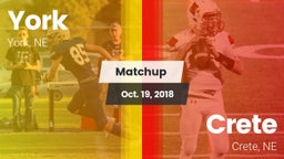 Matchup: York vs. Crete  2018