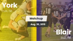 Matchup: York vs. Blair  2019