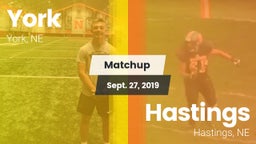 Matchup: York vs. Hastings  2019