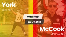 Matchup: York vs. McCook  2020