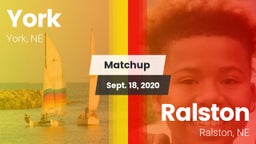 Matchup: York vs. Ralston  2020