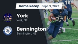 Recap: York  vs. Bennington  2022