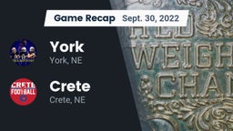 Recap: York  vs. Crete  2022
