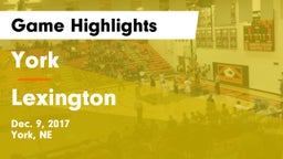 York  vs Lexington  Game Highlights - Dec. 9, 2017