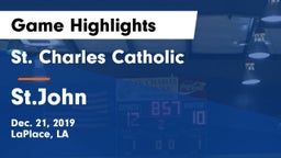 St. Charles Catholic  vs St.John Game Highlights - Dec. 21, 2019