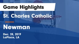St. Charles Catholic  vs Newman Game Highlights - Dec. 28, 2019