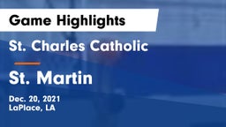 St. Charles Catholic  vs St. Martin Game Highlights - Dec. 20, 2021