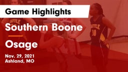 Southern Boone  vs Osage  Game Highlights - Nov. 29, 2021