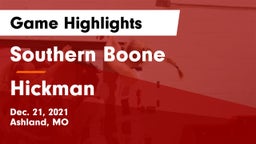 Southern Boone  vs Hickman  Game Highlights - Dec. 21, 2021