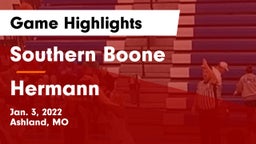 Southern Boone  vs Hermann  Game Highlights - Jan. 3, 2022