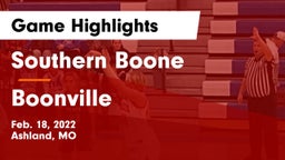 Southern Boone  vs Boonville  Game Highlights - Feb. 18, 2022