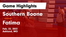 Southern Boone  vs Fatima  Game Highlights - Feb. 22, 2022