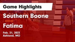 Southern Boone  vs Fatima  Game Highlights - Feb. 21, 2023