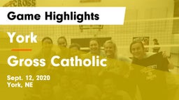 York  vs Gross Catholic  Game Highlights - Sept. 12, 2020