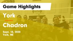 York  vs Chadron  Game Highlights - Sept. 18, 2020